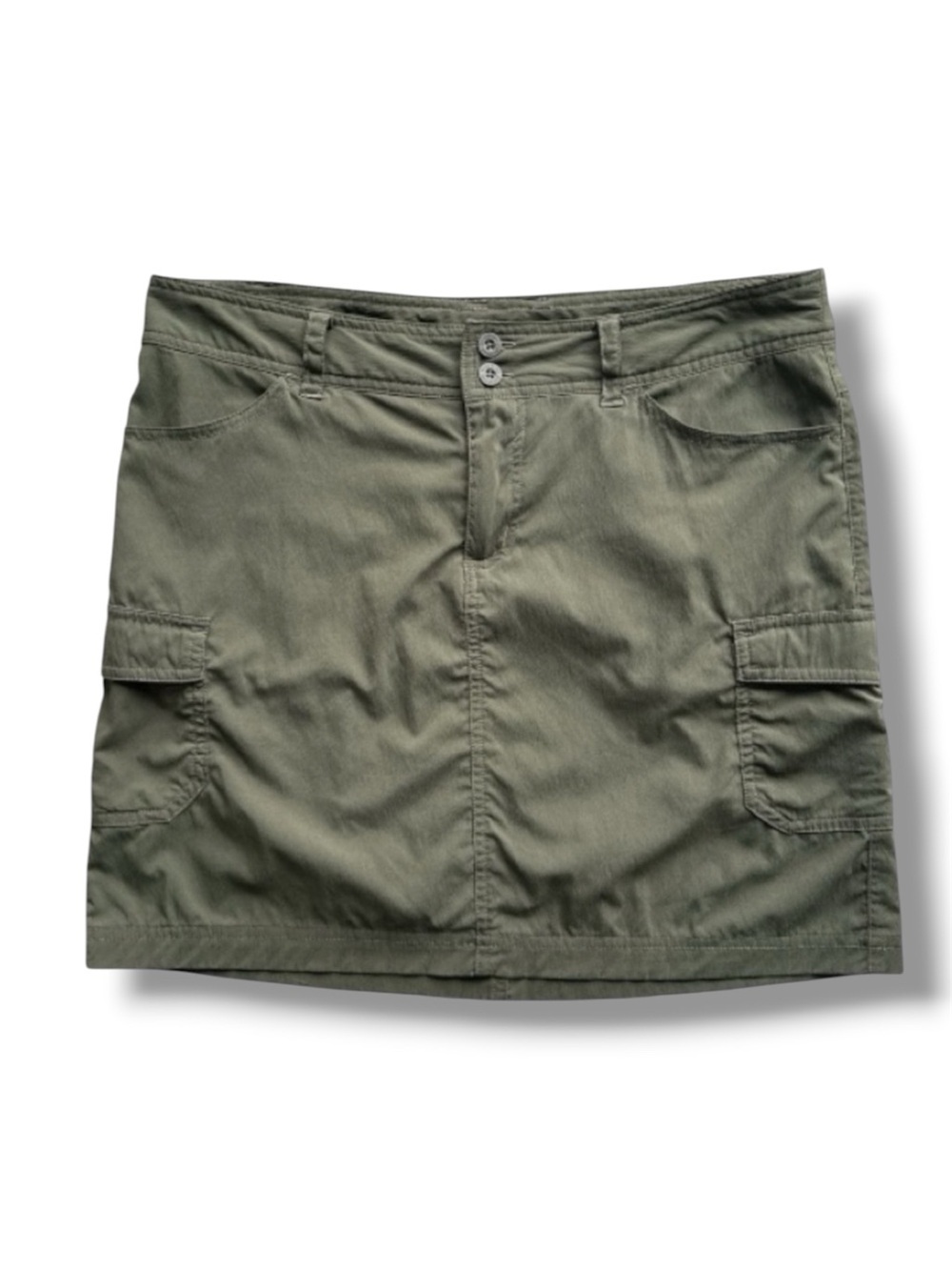 Patagonia Cargo Skirt Khaki Green Size 8 Outdoor Hiking Travel